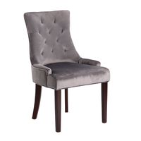 Grey Velvet Dining Chair