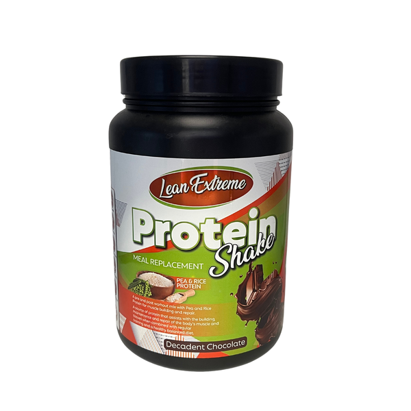 Lean Extreme 100% Vegan Protein from Pea &amp; Rice - Decadent Chocolate 1.2kg