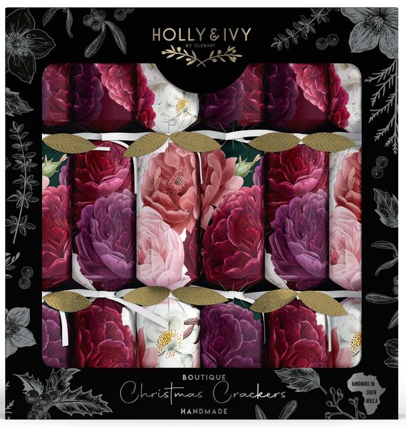 Holly &amp; Ivy Christmas Crackers - Floral Bouquet
