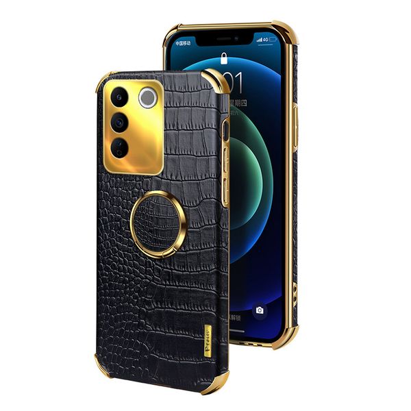 leather case with 360 Rotatable Ring Stand Compatible With Honor 200lite