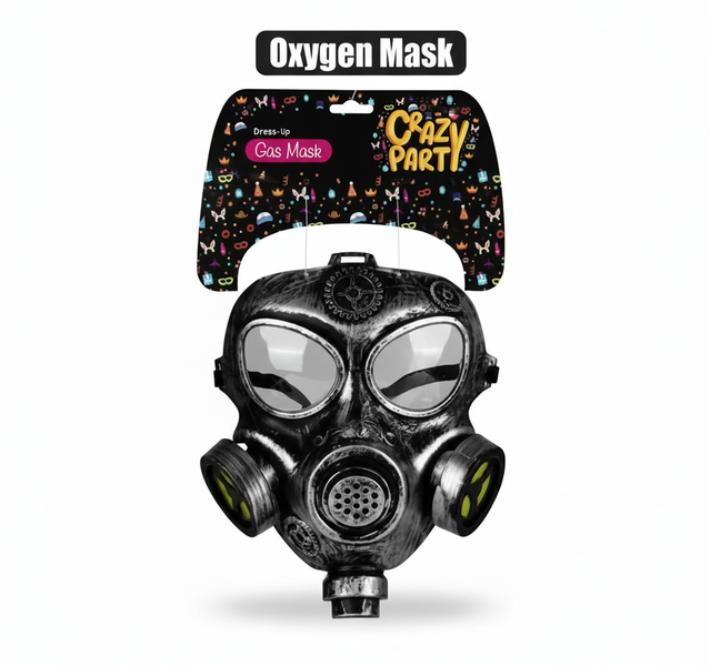 Crazy Party Full Head Dress Up Oxygen Mask for Costumes and Parties
