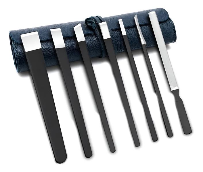 7-Piece Foot Care Knife Set with Storage Bag