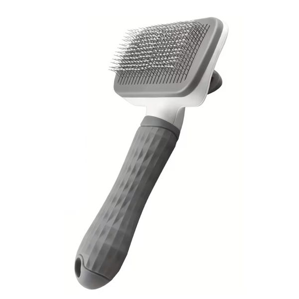 One-Click Pet Grooming Grey Brush, Pet Massage Tool
