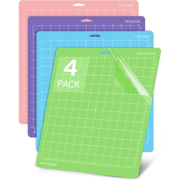 Redisson 4 Pack Cutting Mats for Cricut Explore One/Air/Air 2/Maker 3/Maker