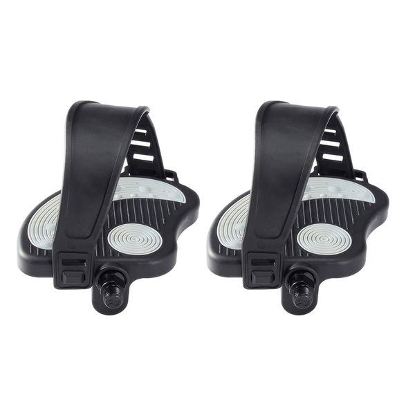 Exercise Bike Pedals with Straps, 9/16inch