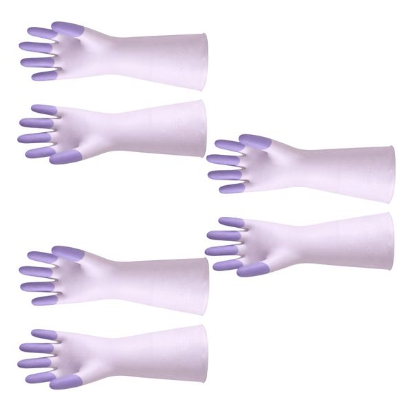 Waterproof Cleaning Gloves - Purple image