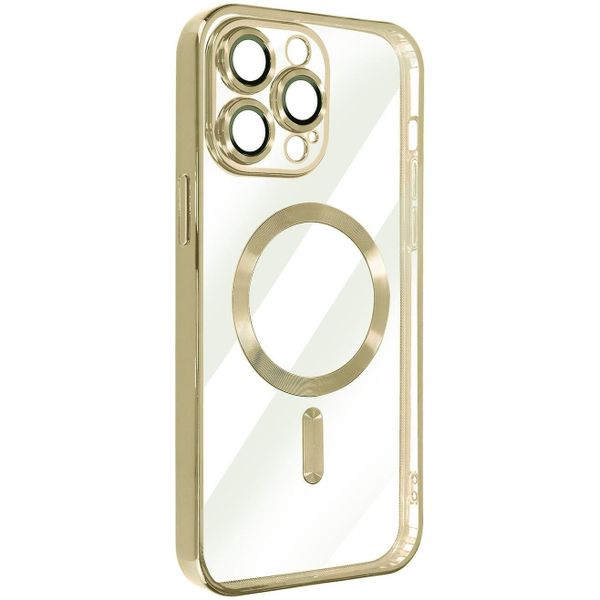 L.V.M MagSafe Case for iPhone 14 Pro Max Silicone Camera Chrome Silver