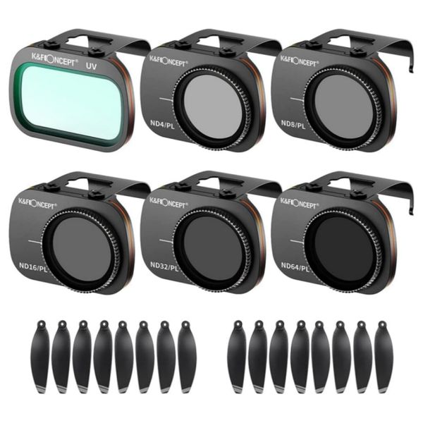 8 Propellers &amp; 6 ND Filter Set For DJI Mini / Mini 2 / Mini SE / Mini 2 SE
