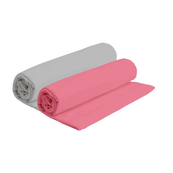 PepperSt Baby Collection – Baby Receiving Blanket – Grey &amp; Dark Pink