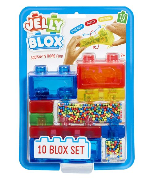 Jelly Blox 10 Piece Squishy Building Block Set
