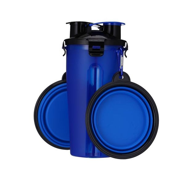 Portable Pet Waterer and Foldable Bowls , 1 Cup and 2 Bowls