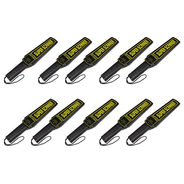 10 Pieces Of Handheld High Sensitivity Security Metal Detector Scanners Set