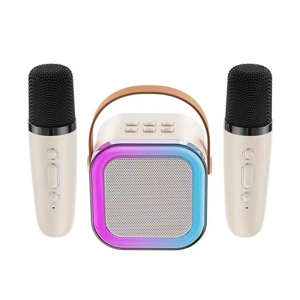 Portable Karaoke Speaker with Two Microphones