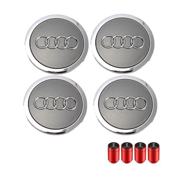 4 PCS Original size AUDI Rim Cap - Ø69mm