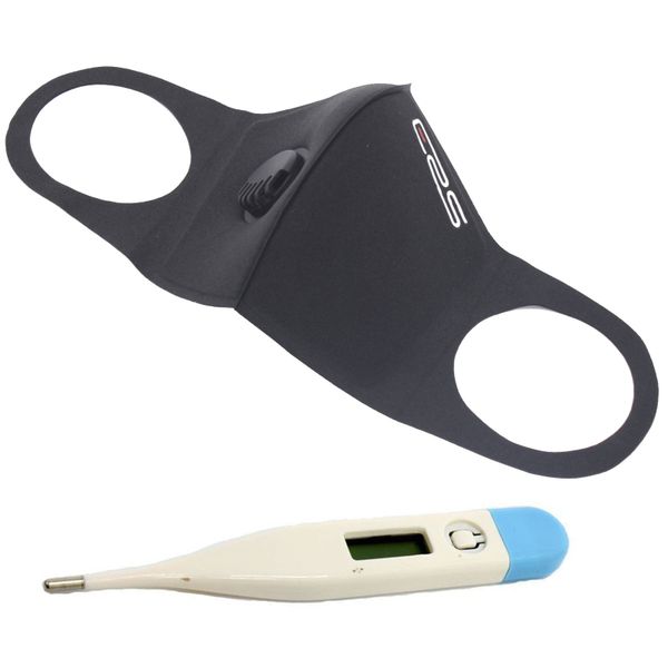 Second Wave ERS Sponge Face Mask with Filter &amp; Digital Oral Thermometer