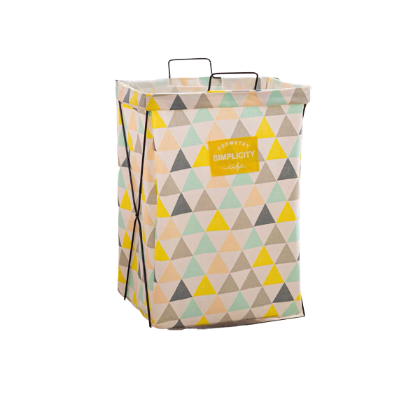 Foldable Storage Basket With Frame Rack Stand