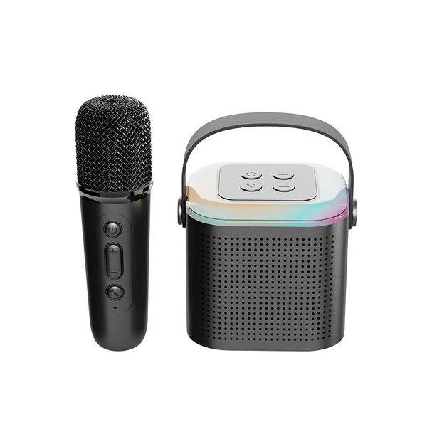 Mini Portable Wireless Bluetooth Speaker With Microphone RGB Light