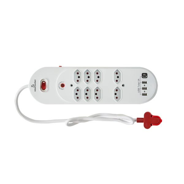 Smartsocket 8 Way Power Board 5 Amp USB - SS015