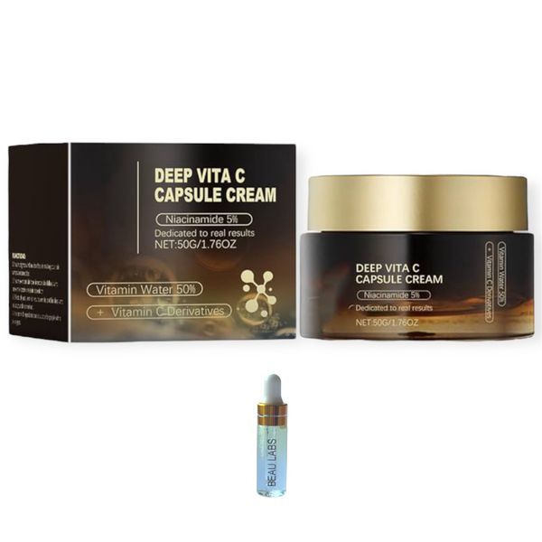 Deep Vitamin C Capsule Face Cream + Beau Labs Serum