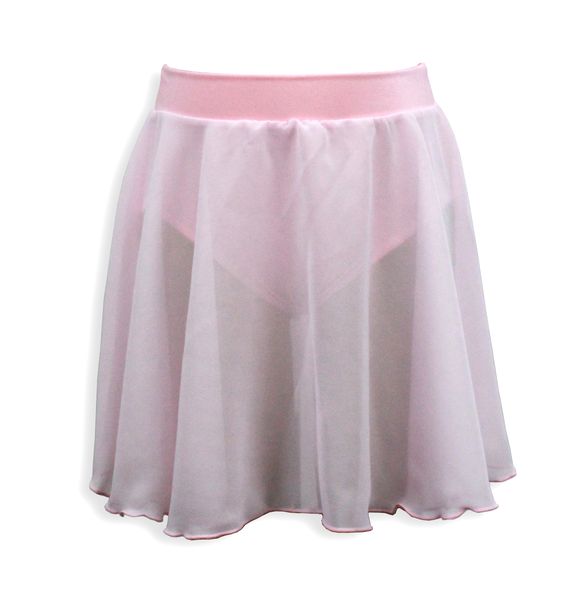 Classic Chiffon Full Flaired Pink Ballet Skirt