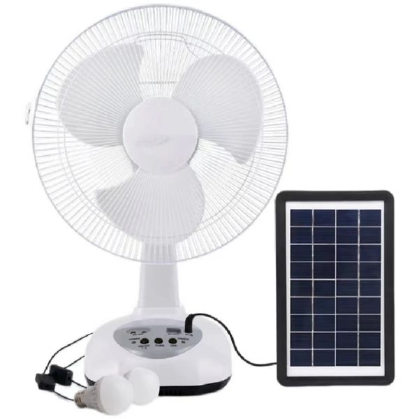 Solar Fan System, LED Lamp, 3W Solar Panel, USB Output.