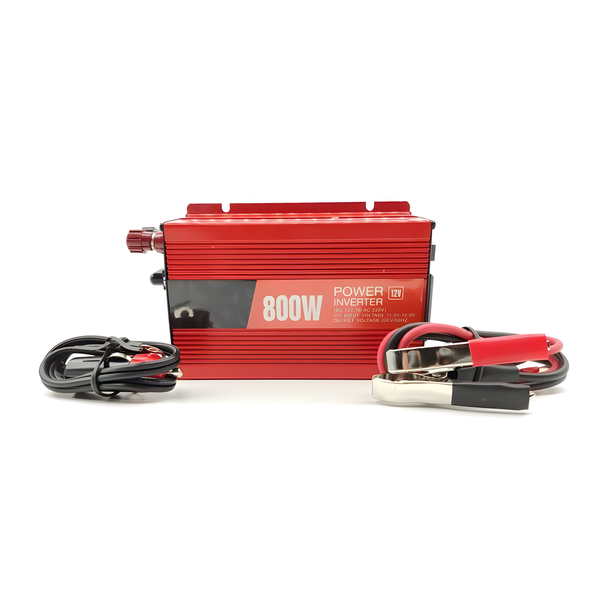 800W Car Inverter - 12V to 220V with USB Ports