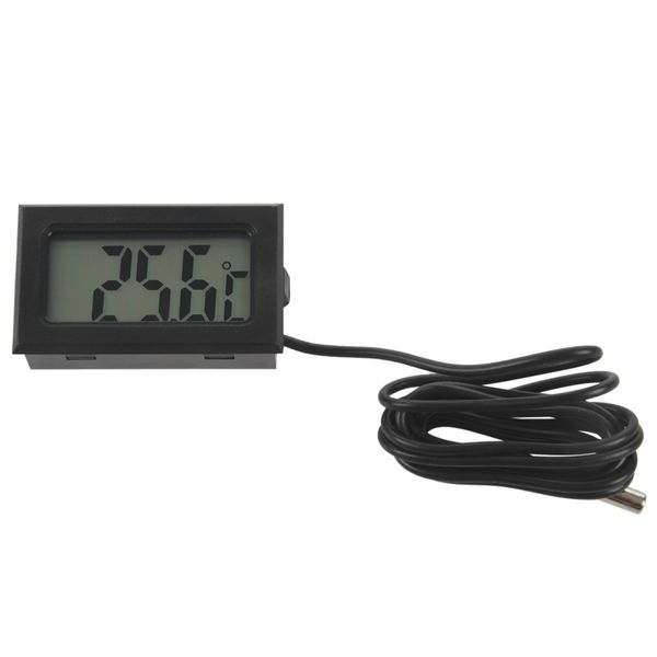 New Digital Lcd Thermometer Gauge Probe Sensor -50 C To +110 C Range