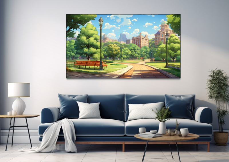 Canvas Wall Art - Urban Oasis Abstract - BK0347