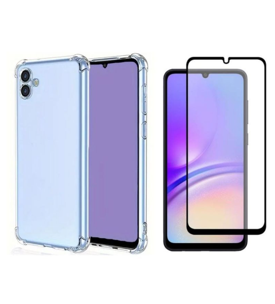 TPU Clear Pouch &amp; 9D Screen Protector compatible with Galaxy A06/A16
