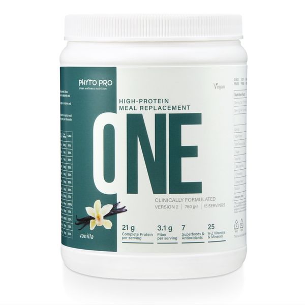 Phyto Pro ONE High-Protein Meal Replacement Shake, Vanilla 750g