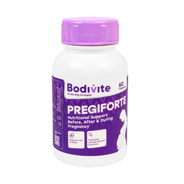 Bodivite Pregiforte - Pregancy Support - 60 Capsules