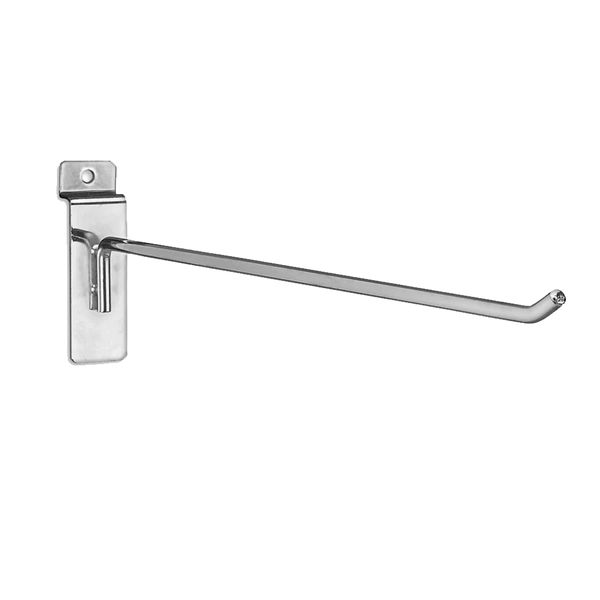 Slat Wall Hooks 20cm Steel Single-Prong