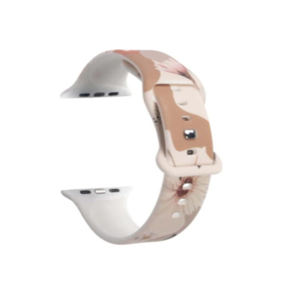 Flower Natural Silicone Strap Compatible with Apple Watch 38/40/41 mm