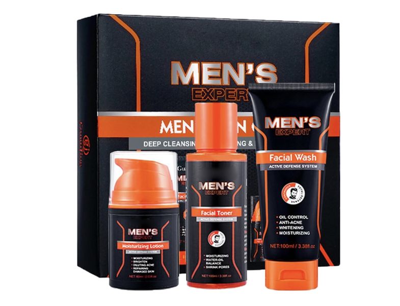 GuanJing Men's Expert Skin Care Sets Facial Wash, Facial Toner And Lotion