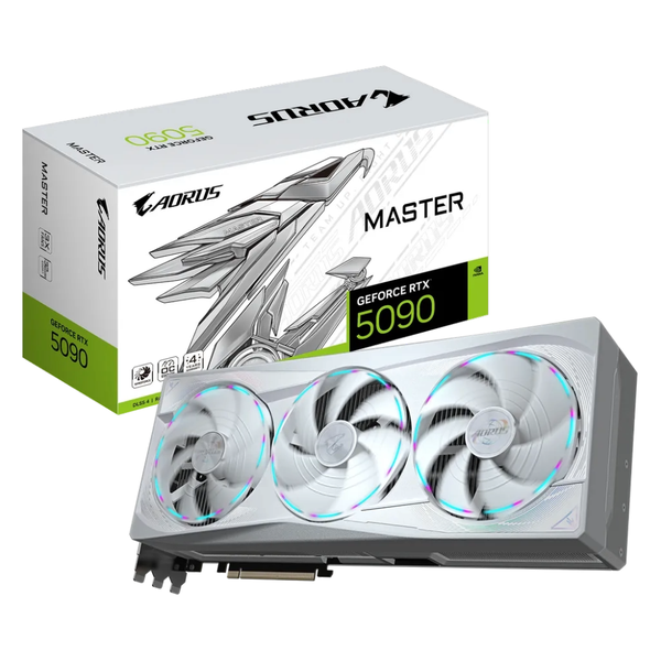 GIGABYTE AORUS GeForce RTX 5090 MASTER ICE 32 GB GDDR7 GPU Graphics Card