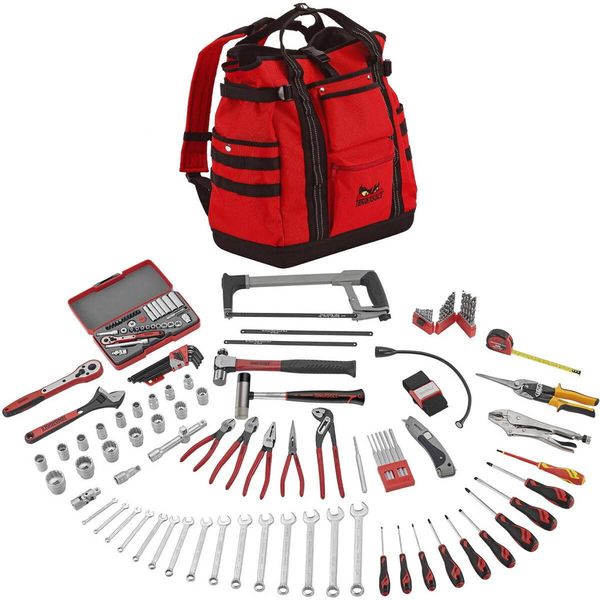 TengTools - 144 Piece Portable Service Tool Kit Back Pack - TC144E