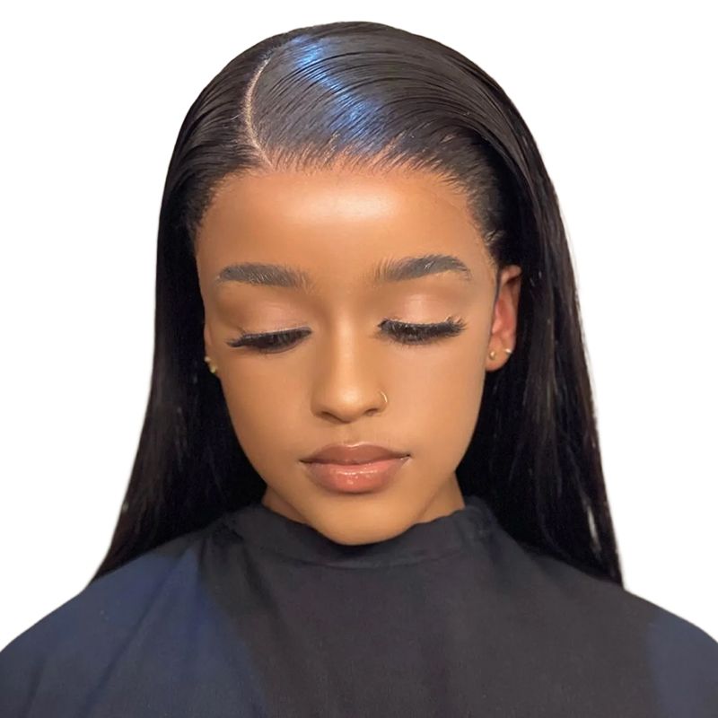 Geebuy 14-inch Brazilian Hair Full Frontal Wig -13x4 Lace Front Bob Wig