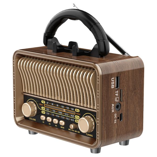New Retro Portable Radio With AM/FM/SW Functions