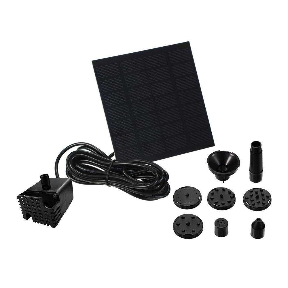 Solar Water Pump Kit Solar Powered Water Fountain Pump with 6 Nozzles ...