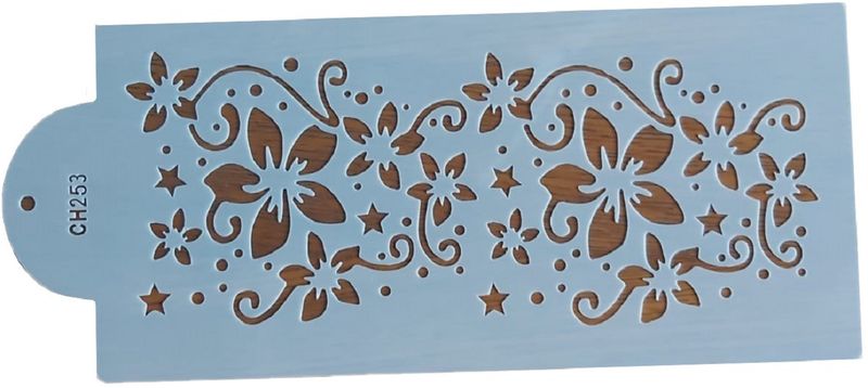 Simple Flower Cake Stencil
