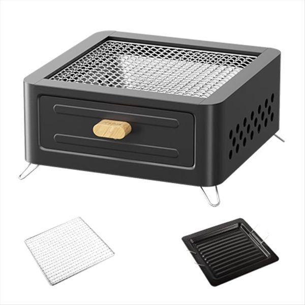 Charcoal Grill Bbq Grill Folding Smoker Grill for Camping Picnics