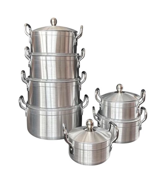 7 piece Aluminium Pot Set Non- Stick Eco Collection