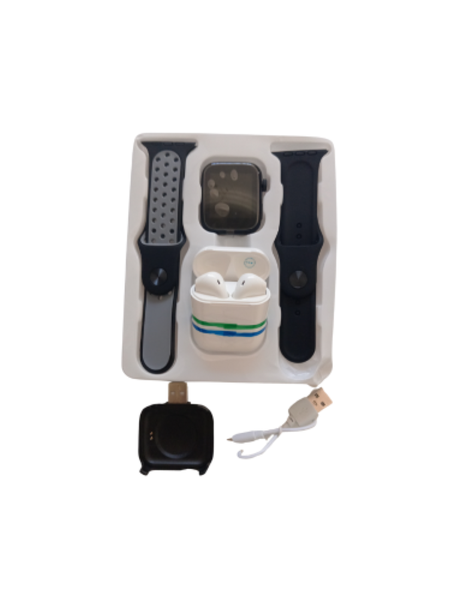 T55 Pro Max Smart Watch with Earbuds &amp; Double Strap