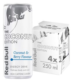 Red Bull Energy Drink Coconut Edition: Coconut & Berry 250ml (4 Pack ...