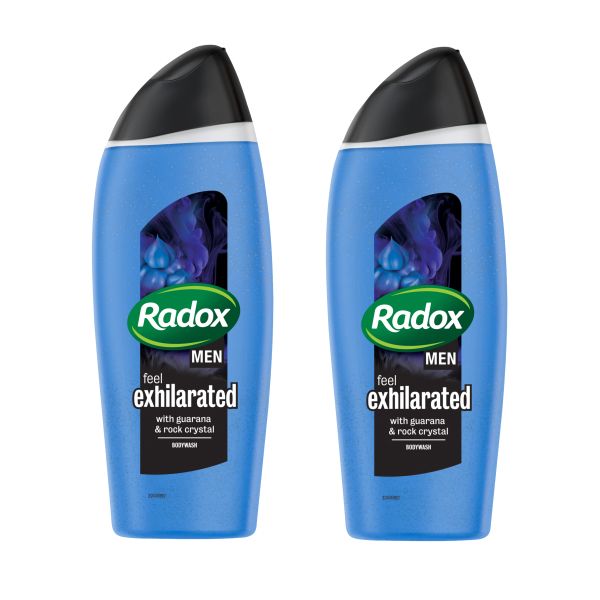 Radox Body Wash Feel Exhilarated Guarana And Rock Crystal - 2 x 400ml