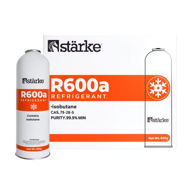Refrigerant Gas R600a - 420g for Fridges &amp; Freezers | Starke 12 Pack