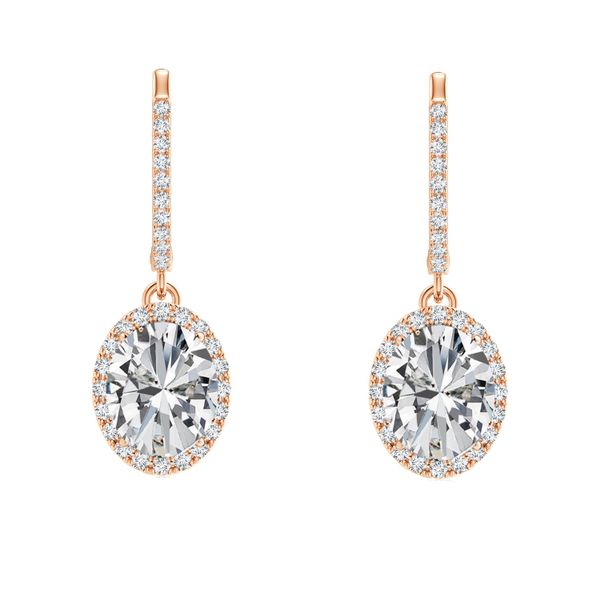 Civetta Spark Amora Earring - Swarovski Clear Crystal Rose