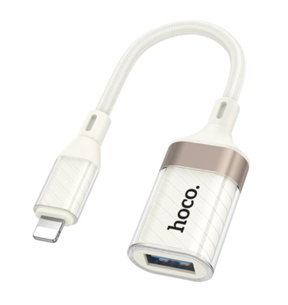 Hoco UA39 OTG Adapter: Lightning to USB-A, 480 Mbps Data Transfer