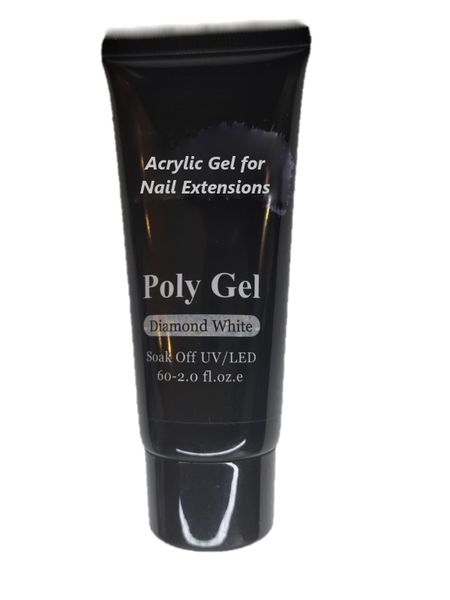 Poly Nail Gel - 60 ml - Diamond White (Extra Large Tube)