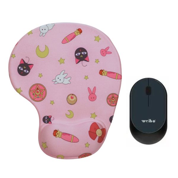 Ergonomic Funkiness Mouse Pad and Wireless Mouse
